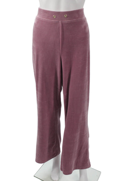 Truth By Republic Womens Purple Sweatsuit V Neck Zip Long Sleeve Size XL