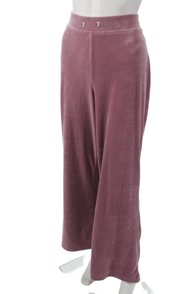 Truth By Republic Womens Purple Sweatsuit V Neck Zip Long Sleeve Size XL