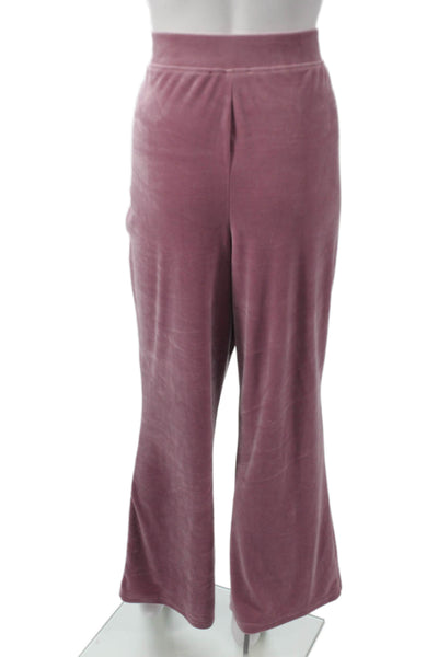 Truth By Republic Womens Purple Sweatsuit V Neck Zip Long Sleeve Size XL