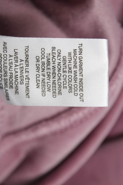Truth By Republic Womens Purple Sweatsuit V Neck Zip Long Sleeve Size XL