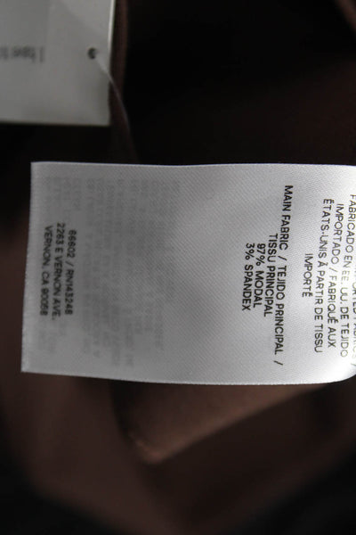Reformation Womens Brown Modal Blend Zip Jeggings Solid Inseam 32 Size S