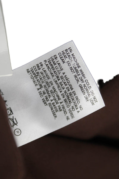 Reformation Womens Brown Modal Blend Zip Jeggings Solid Inseam 32 Size S