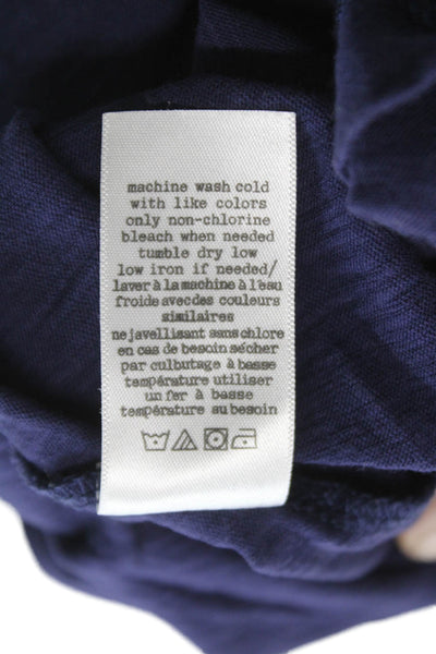Rag & Bone Womens Basic Blue Cotton Crew Neck Short Sleeve T-Shirt Size XS