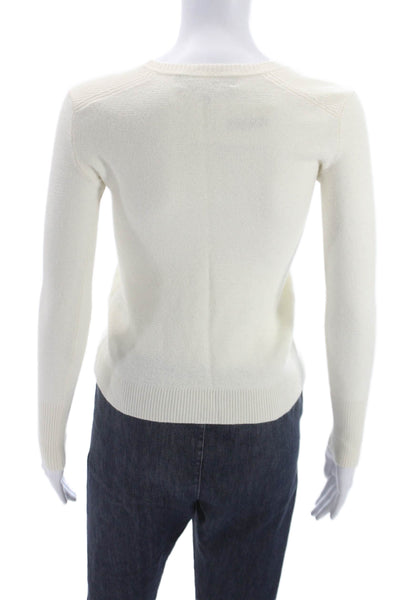 Rag & Bone Womens Merino Wool Pullover Sweater Ivory Crewneck Size 2XS