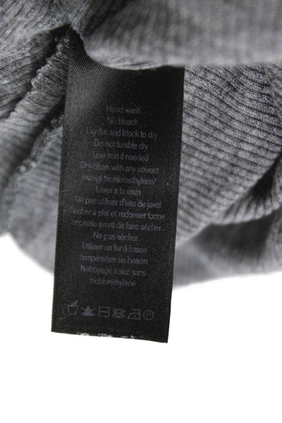 Rag & Bone Jean Womens Basic Turtleneck T-Shirt Gray Lyocell Long Sleeve Size XS