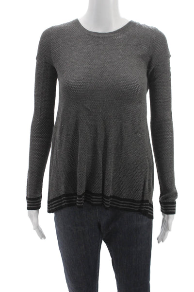 Rag & Bone Jean Womens Gray Striped Pullover Sweater Size XS