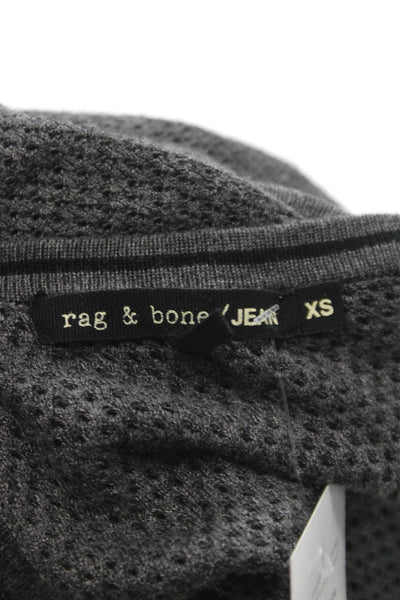 Rag & Bone Jean Womens Gray Striped Pullover Sweater Size XS