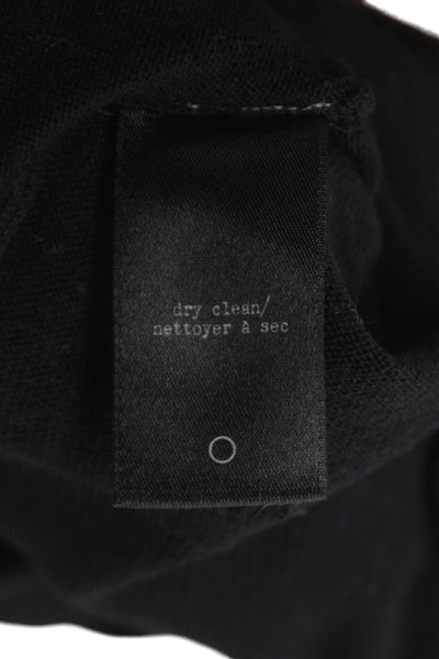 Rag & Bone Jean Womens Merino Wool Crewneck Sweater Black Size 2XS