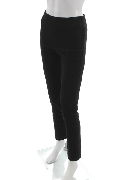 M.M. Lafleur Women Dress Pants Black Cotton Zip Inseam 29 Size 4