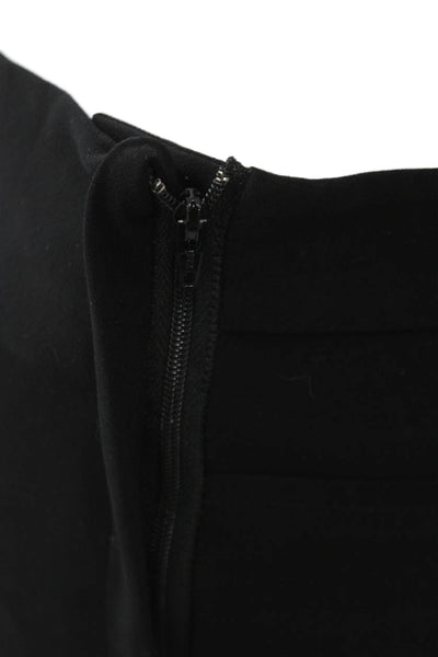M.M. Lafleur Women Dress Pants Black Cotton Zip Inseam 29 Size 4