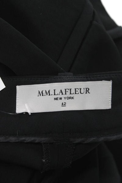 M.M. Lafleur Women Dress Pants Black Hook & Eye Inseam 30 Size 12