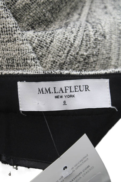 M.M. Lafleur Women Cropped Gray Cotton Pants Size 6