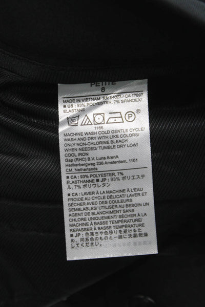 Banana Republic Womens Dress Pants Black Polyester Size 8P
