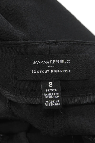 Banana Republic Womens Dress Pants Black Polyester Size 8P