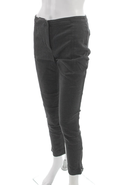 T Alexander Wang Women Ankle Pants Gray Zip Size M