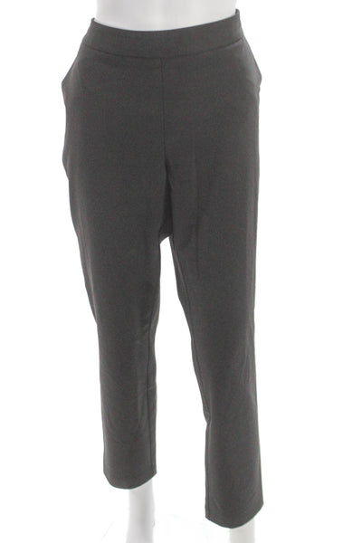 Of Mercer Womens Ankle Pants Gray Polyester Zip Size 8