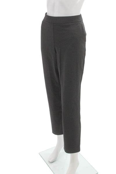 Of Mercer Womens Ankle Pants Gray Polyester Zip Size 8