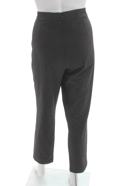 Of Mercer Womens Ankle Pants Gray Polyester Zip Size 8