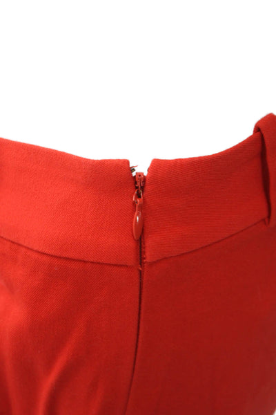 J Crew Womens Red Cropped Cotton Pants Size 6