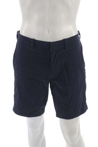 J Crew Mens Chino Shorts Blue Recycled Nylon Spandex Size 31