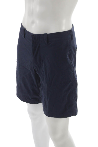 J Crew Mens Chino Shorts Blue Recycled Nylon Spandex Size 31