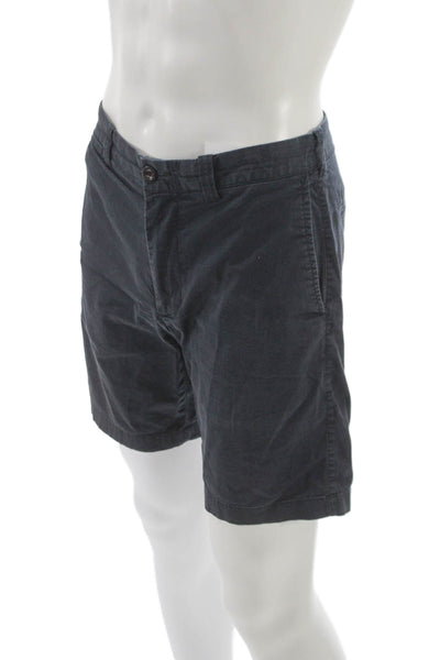 J Crew Mens Chino Shorts Blue Cotton Button Size 30