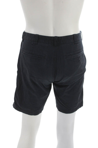 J Crew Mens Chino Shorts Blue Cotton Button Size 30
