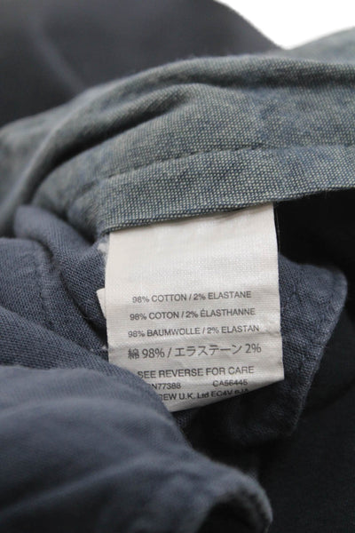 J Crew Mens Chino Shorts Blue Cotton Button Size 30