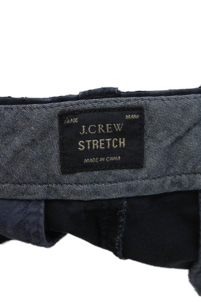 J Crew Mens Chino Shorts Blue Cotton Button Size 30