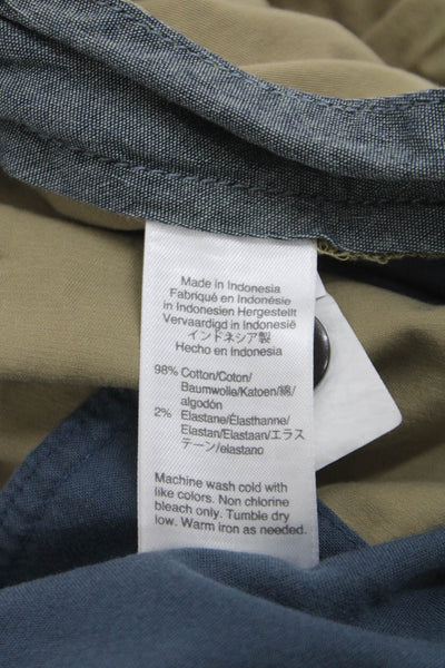 J Crew Mens Chino Shorts Beige Button Cotton Size 31
