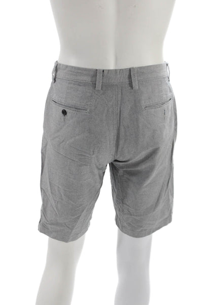 J Crew Mens Chino Shorts Gray Cotton Button Size 30