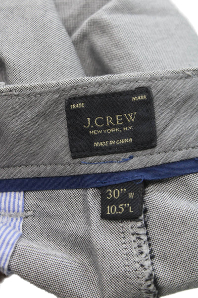 J Crew Mens Chino Shorts Gray Cotton Button Size 30