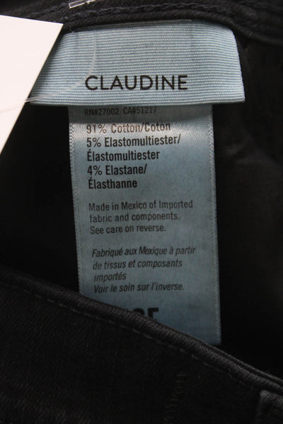 Paige Women Straight Jeans Black High Rise Cotton Inseam 26 Size 26