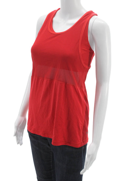 Lululemon Womens Red Scoop Neck Sleeveless Basic Tank Polyester Blend Size 6