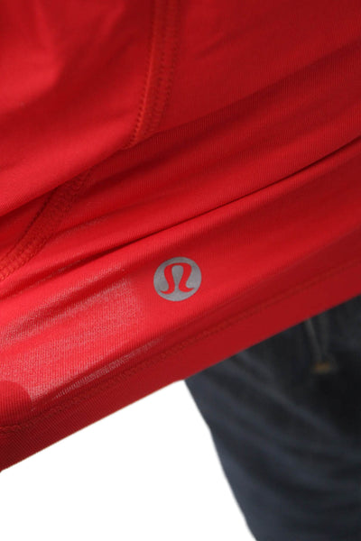 Lululemon Womens Red Scoop Neck Sleeveless Basic Tank Polyester Blend Size 6