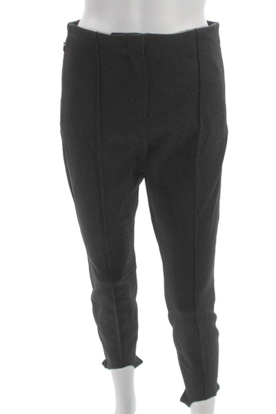 Theory Womens Dress Pants Black Viscose Zip Size 6