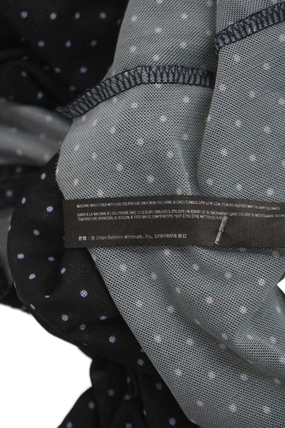 Intimately Free People Womens Polka Dot Night Gown Navy Blue Size Small