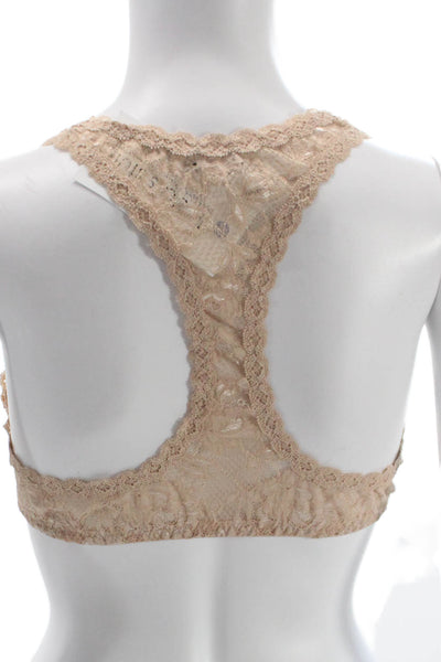 Cosabella Womens Lace Wireless Racerback Bralette Bra Beige Size Large