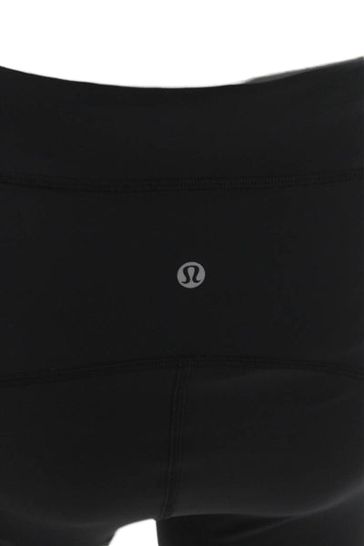 Lululemon Women Ankle Leggings Black Polyester Blend Pull On Solid Size 6
