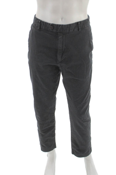 Bonobos Mens Chino Pants Gray Cotton Button Size 36