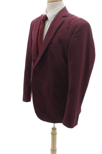 Coofandy Mens Blazer Red Size L