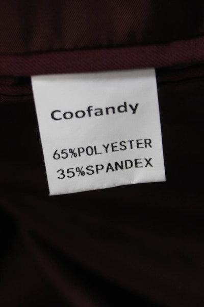 Coofandy Mens Blazer Red Size L