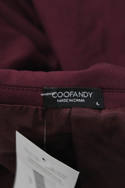 Coofandy Mens Blazer Red Size L