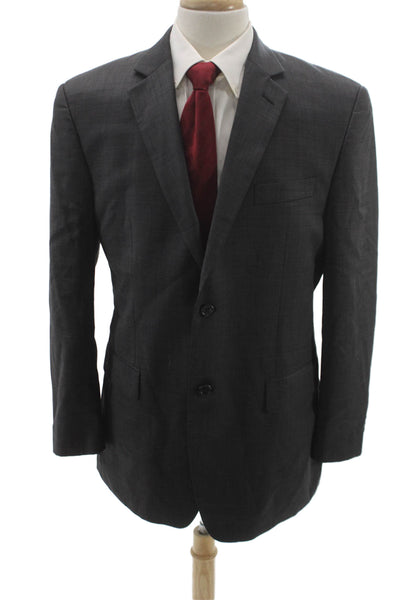 Michael Michael Kors Mens Gray Wool Blazer Size 41