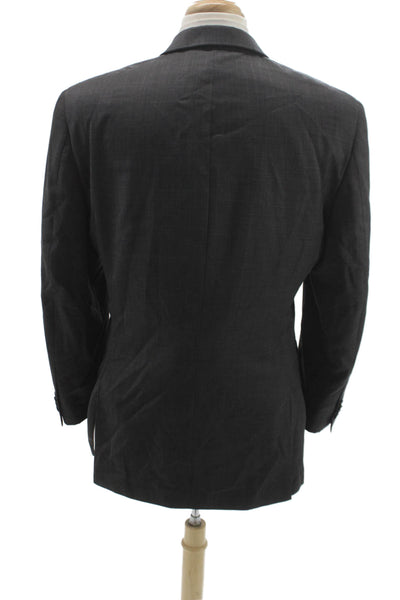 Michael Michael Kors Mens Gray Wool Blazer Size 41