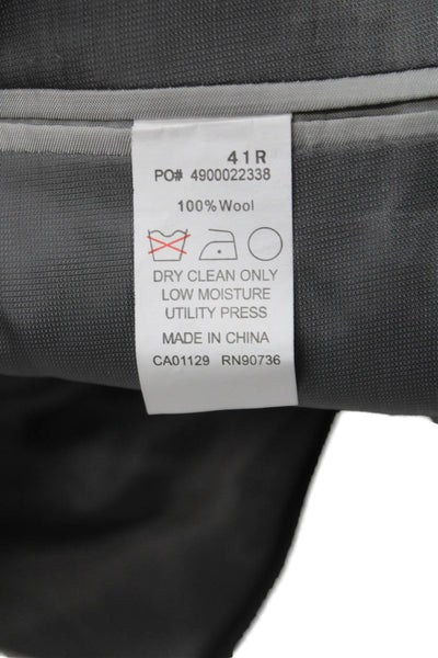 Michael Michael Kors Mens Gray Wool Blazer Size 41