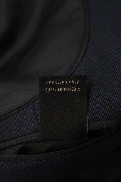 J. Ferrar Mens Blue Polyester Solid Blazer Size 42