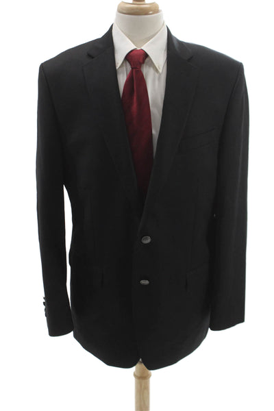 Michael Michael Kors Mens Black Blazer 70% Wool 30% Polyester Size 42
