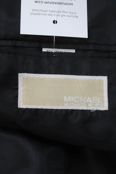 Michael Michael Kors Mens Black Blazer 70% Wool 30% Polyester Size 42
