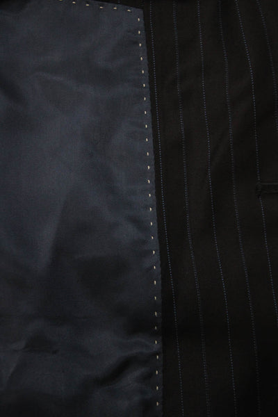 Austin Reed Mens Striped Blue Blazer Size 42